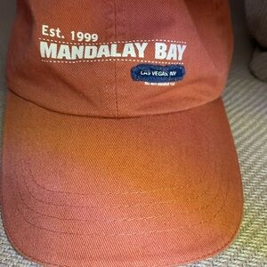 Mandalay Bay Las Vegas Orange Baseball Cap NWOT